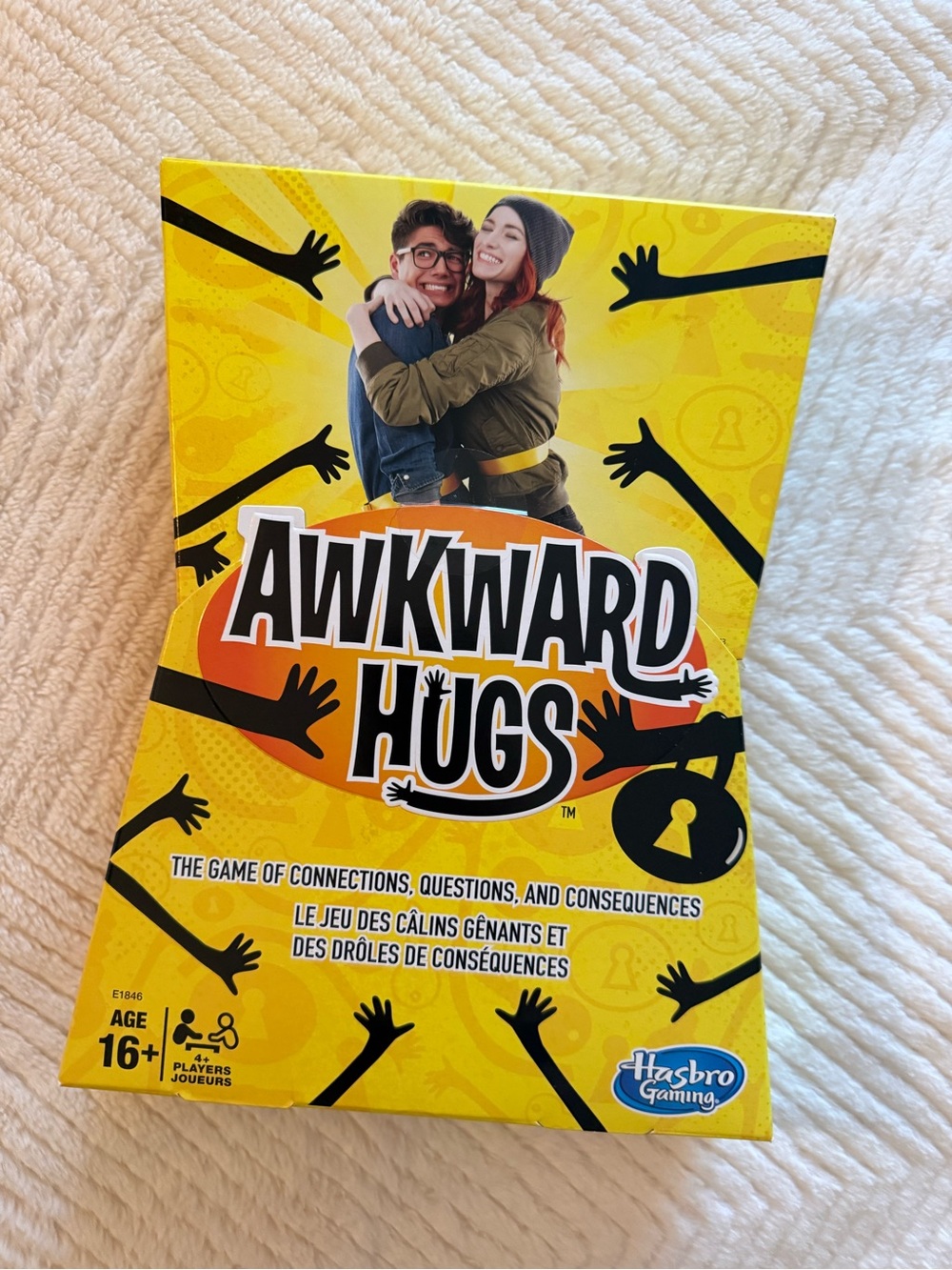 Hasbro Awkward Hugs Party Game - Yellow & Black Artwork